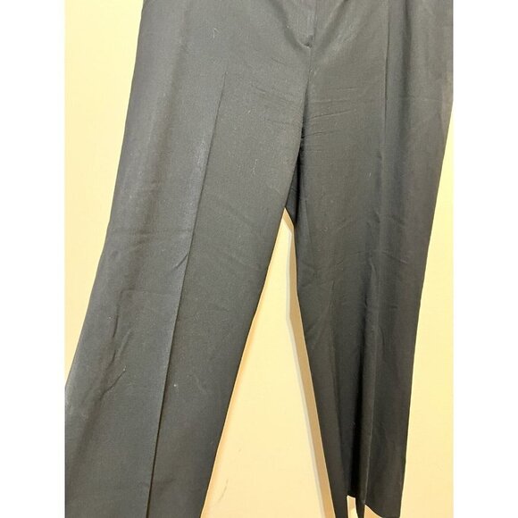 Lafayette 148 New York Zip  Barrow Stretch-Wool Pants Size 16 Black - Picture 3 of 9